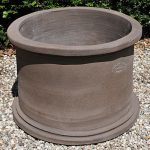 Colorato terracotta pot vaso 2 misuro tutto liscio