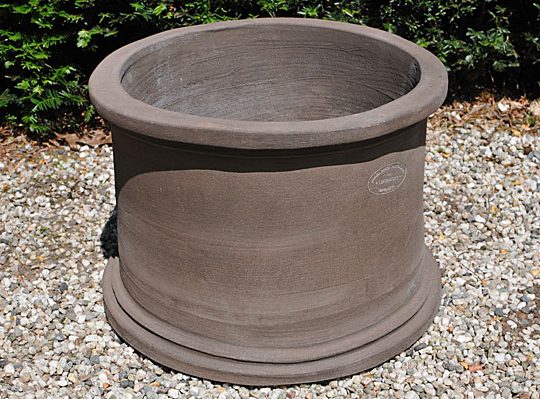 Colorato terracotta pot vaso 2 misuro tutto liscio