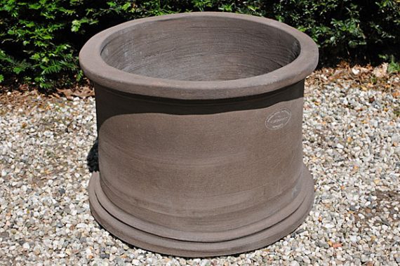 Colorato terracotta pot vaso 2 misuro tutto liscio