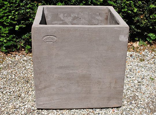 Colorato terracotta pot cubo senza bordo