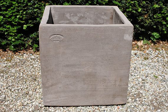 Colorato terracotta pot cubo senza bordo