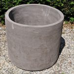 Colorato terracotta pot cilindro alto liscio