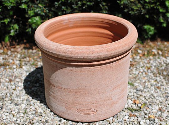 Terracotta pot vasetto leo