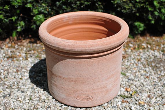 Terracotta pot vasetto leo