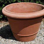 Terracotta pot vaso leonardo liscio