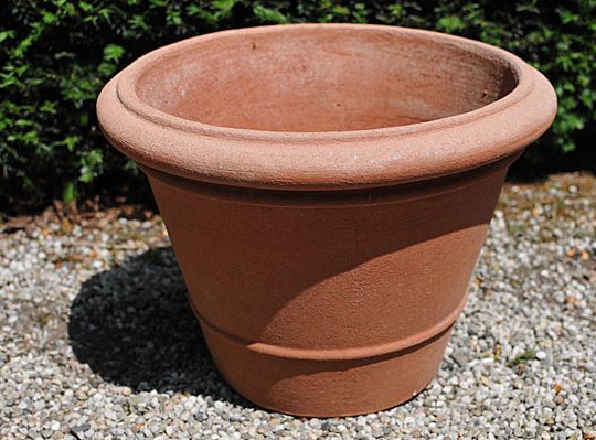 Terracotta pot vaso leonardo liscio