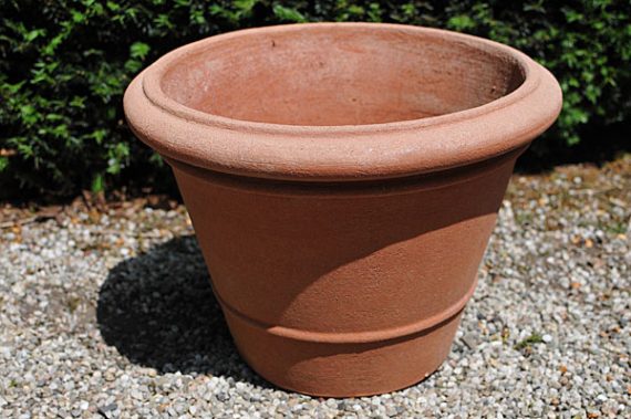 Terracotta pot vaso leonardo liscio